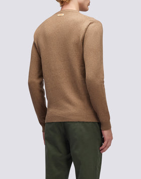 CREW NECK CASHMERE BLEND SWEATER