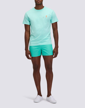 T-SHIRT CAPSULE MICROPRINT SURFBOARD AND EMBROIDERED WRITING