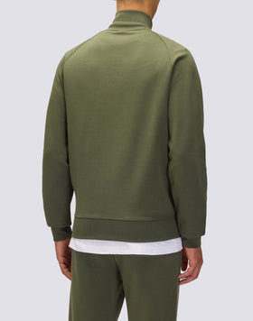 FULL ZIP SWEATSHIRT WITH TRICOLOUR DETAIL