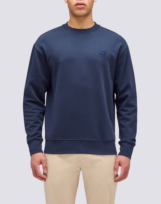 CREWNECK SWEATSHIRT WITH EMBROIDERED LOGO