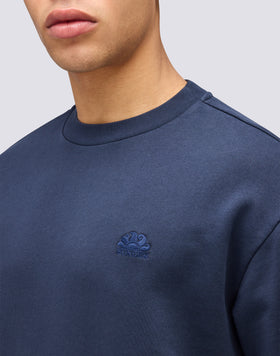 CREWNECK SWEATSHIRT WITH EMBROIDERED LOGO