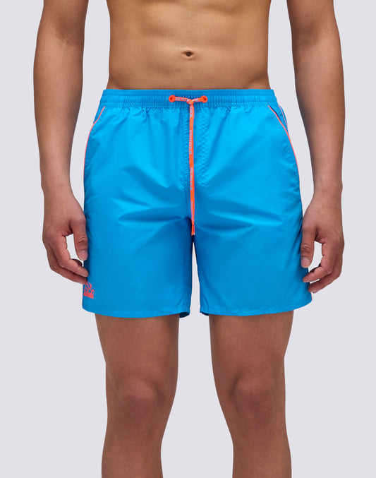 MID-LENGTH SWIM SHORTS WITH AN ELASTICATED WAISTBAND