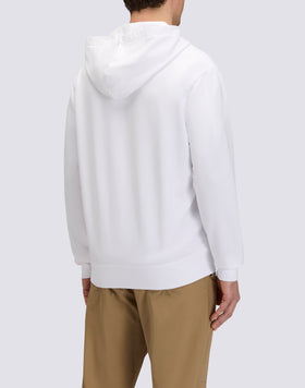 MEN'S BRUSHED COTTON HOODIE WITH FULL ZIP AND HOOD