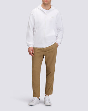 MEN'S BRUSHED COTTON HOODIE WITH FULL ZIP AND HOOD