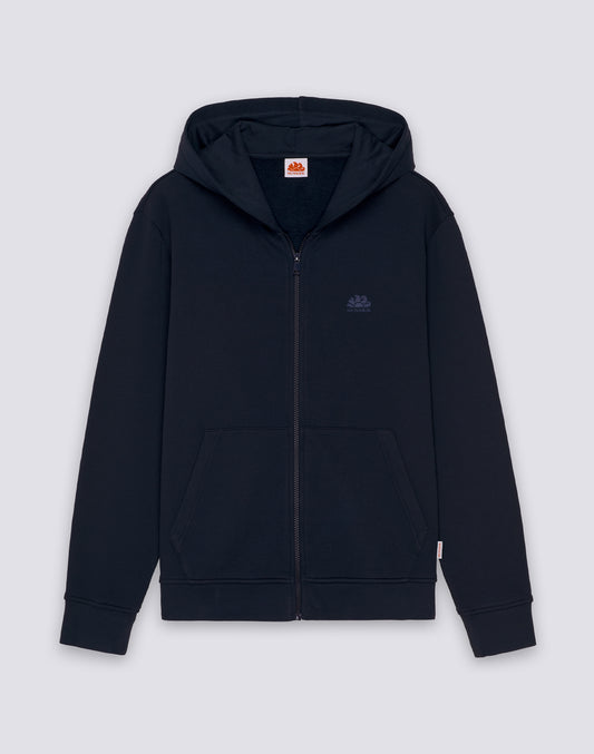 FELPA UOMO FULL ZIP CON CAPPUCCIO