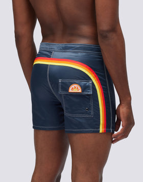 VINTAGE SATIN SHORT SWIMSHORTS WITH FIXED WAIST