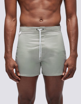 VINTAGE SATIN SHORT SWIMSHORTS WITH FIXED WAIST