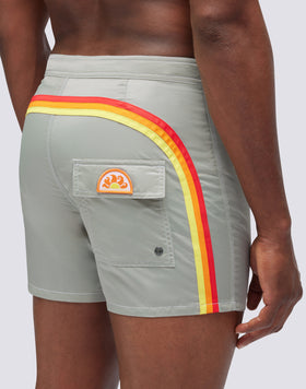 VINTAGE SATIN SHORT SWIMSHORTS WITH FIXED WAIST