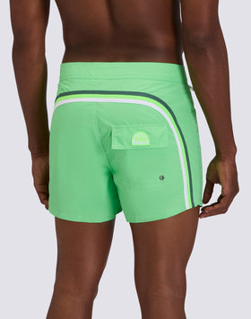 ICONIC TAFFETA FIXED WAIST SHORT SWIMSUIT