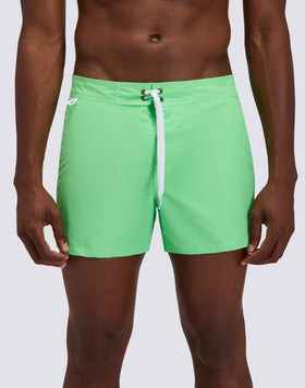 ICONIC TAFFETA FIXED WAIST SHORT SWIMSUIT
