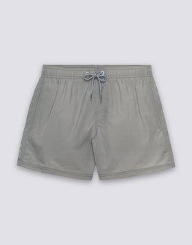 SHORT SWIMSHORTS WITH ELASTICATED WAIST AND CRINKLED