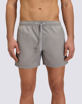 SHORT SWIMSHORTS WITH ELASTICATED WAIST AND CRINKLED