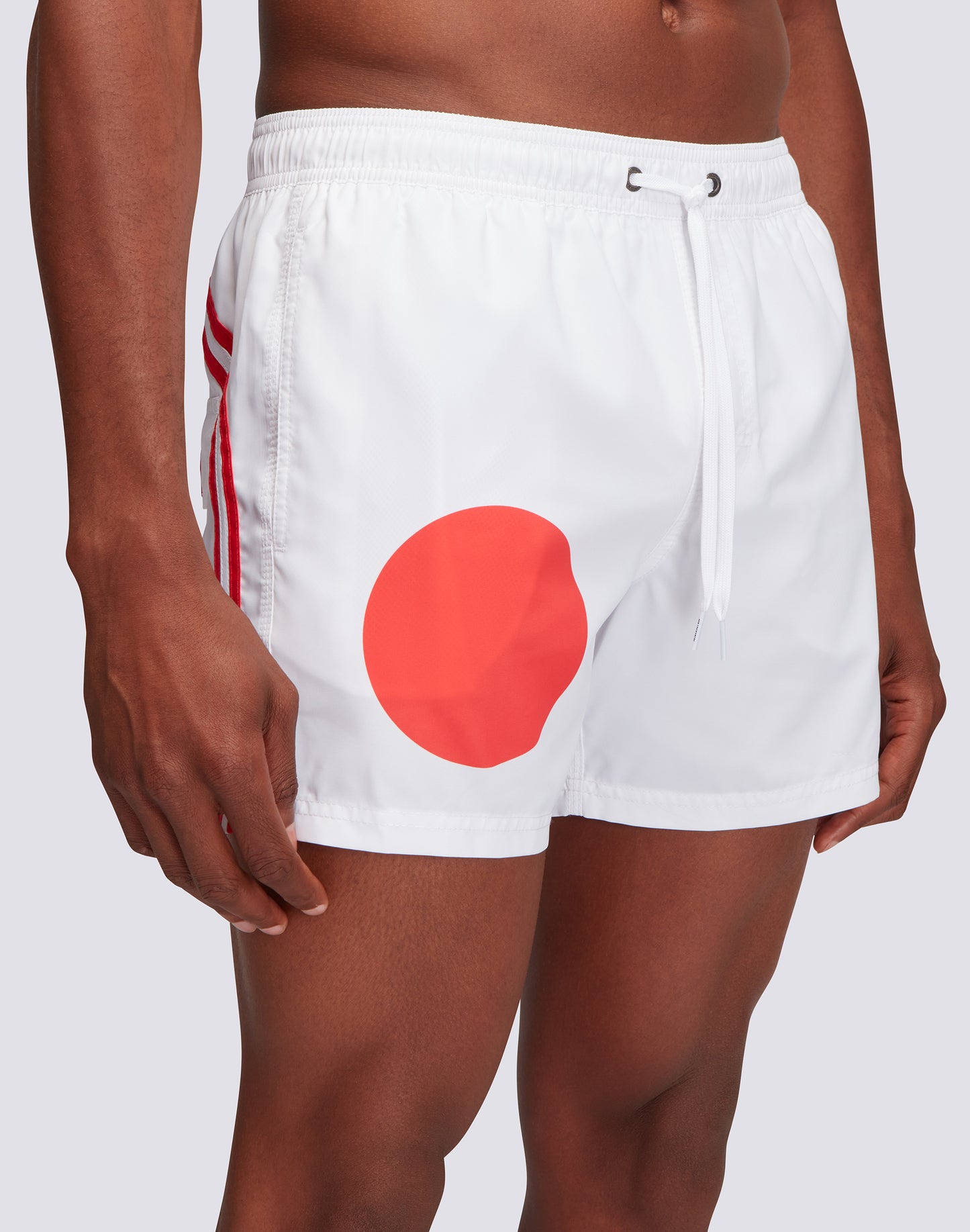 SHORT SWIM SHORTS WITH AN ELASTICATED WAISTBAND RECYCLED POLYESTER REPREVE® JAPAN FLAG