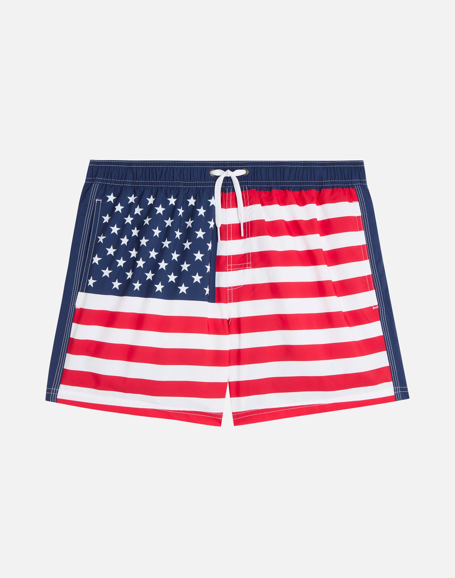 SHORT SWIM SHORTS WITH AN ELASTICATED WAISTBAND RECYCLED POLYESTER REPREVE® UNITED STATES FLAG