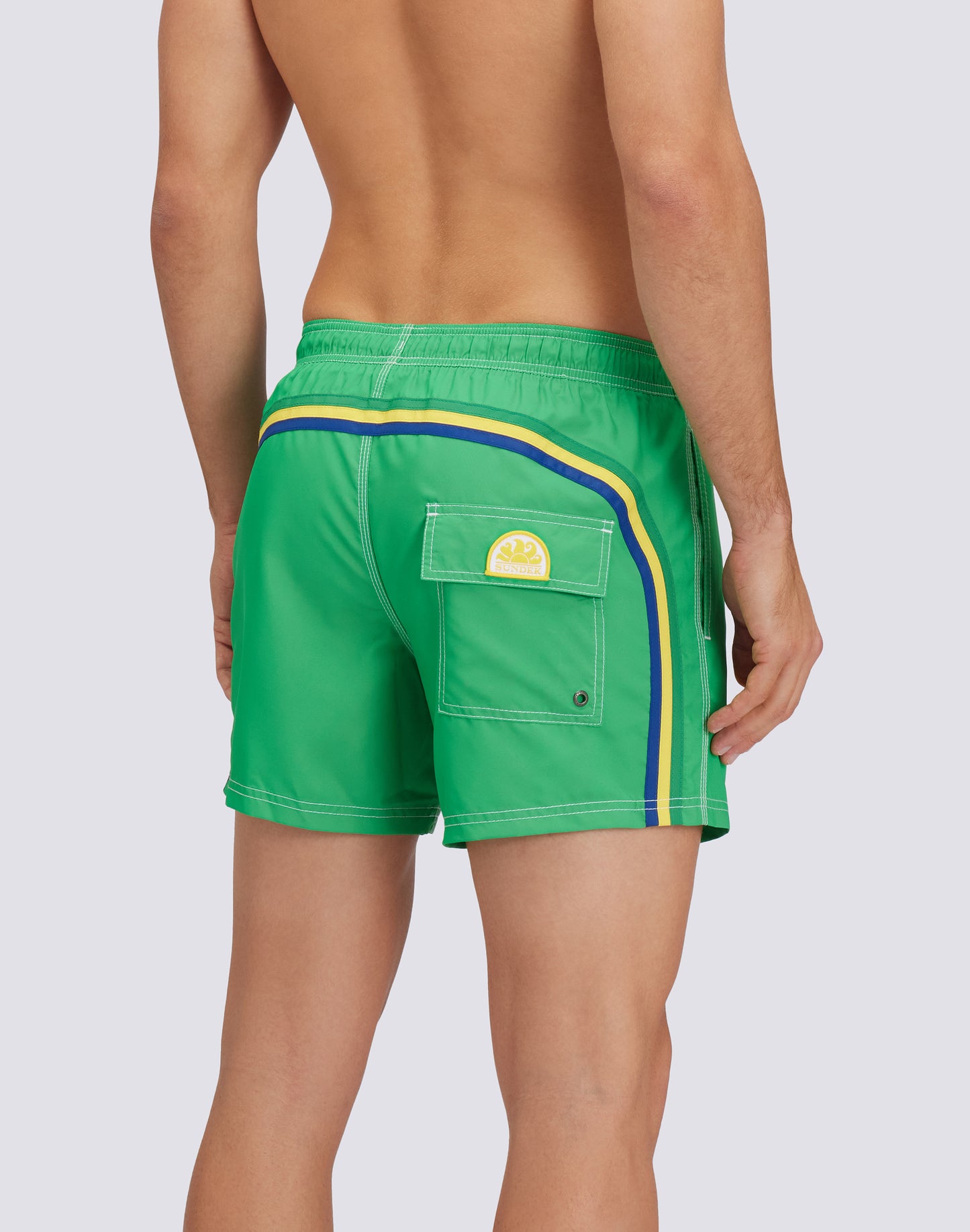 SHORT SWIM SHORTS WITH AN ELASTICATED WAISTBAND RECYCLED POLYESTER REPREVE® BRAZIL FLAG