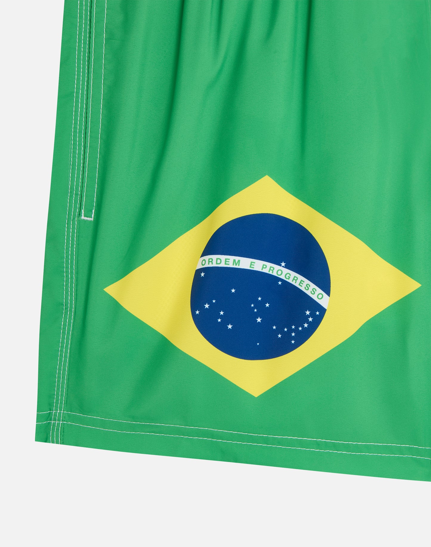 SHORT SWIM SHORTS WITH AN ELASTICATED WAISTBAND RECYCLED POLYESTER REPREVE® BRAZIL FLAG