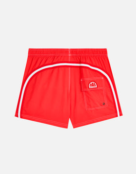 SHORT SWIM SHORTS WITH AN ELASTICATED WAISTBAND RECYCLED POLYESTER REPREVE® CANADA FLAG