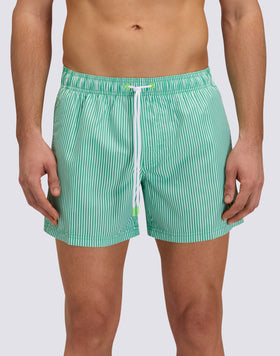 SHORT-LENGTH SWIMWEAR WITH ELASTICATED WAIST REPREVE® RECYCLED POLYESTER WITH JUICY STRIPE PRINT AND FRUIT EMBROIDERY