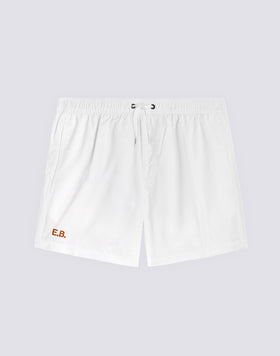 ICONIC TAFFETA STRETCH WAIST SWIM TRUNKS