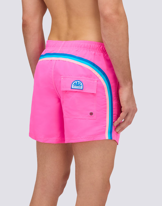 ICONIC TAFFETA MEN'S SHORT ELASTIC WAIST SWIMSUIT