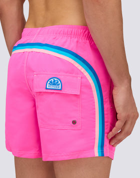 ICONIC TAFFETA MEN'S SHORT ELASTIC WAIST SWIMSUIT