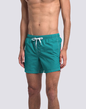 ICONIC TAFFETA SHORT SWIMSUIT WITH ELASTICATED WAIST