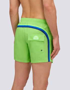 ICONIC TAFFETA MEN'S SHORT ELASTIC WAIST SWIMSHORTS