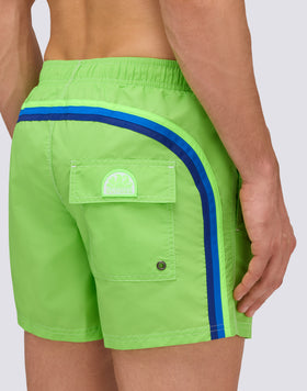ICONIC TAFFETA MEN'S SHORT ELASTIC WAIST SWIMSHORTS