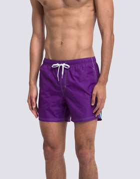 ICONIC TAFFETA MEN'S SHORT ELASTIC WAIST SWIMSUIT