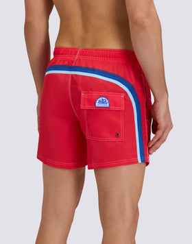 ICONIC TAFFETA MEN'S SHORT ELASTIC WAIST SWIMSHORTS