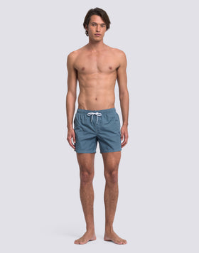 ICONIC TAFFETA SHORT SWIMSUIT WITH ELASTICATED WAIST