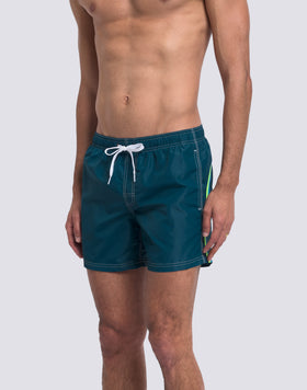 ICONIC TAFFETA MEN'S SHORT ELASTIC WAIST SWIMSHORTS