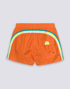 ICONIC TAFFETA MEN'S SHORT ELASTIC WAIST SWIMSHORTS