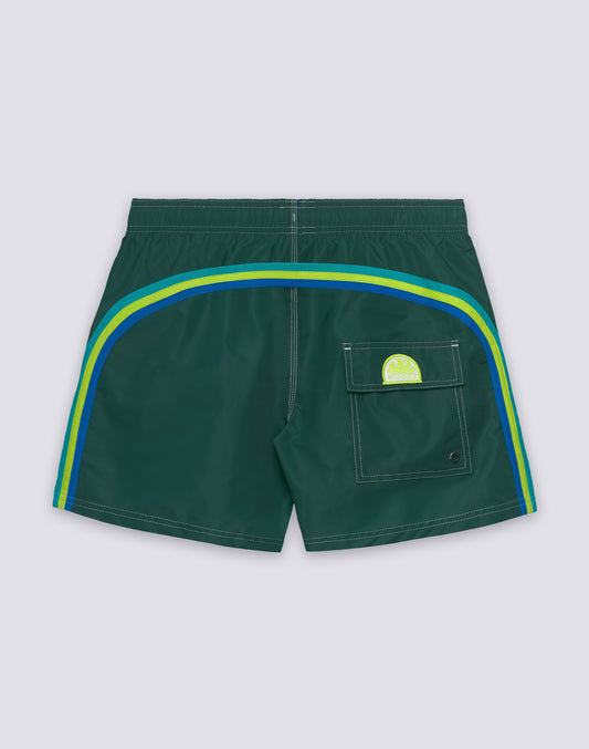 ICONIC TAFFETA MEN'S SHORT ELASTIC WAIST SWIMSUIT