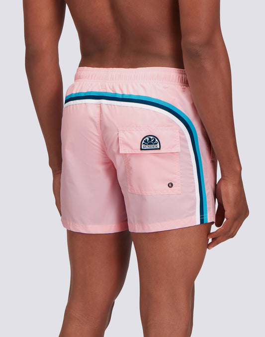 ICONIC TAFFETA SHORT SWIM SHORTS WITH AN ELASTICATED WAISTBAND