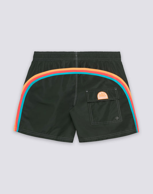 ICONIC TAFFETA SHORT SWIMSHORTS WITH ELASTIC WAIST