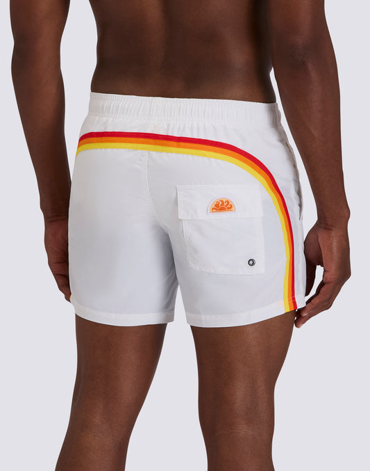 ICONIC TAFFETA MEN'S SHORT ELASTIC WAIST SWIMSUIT