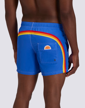 ICONIC TAFFETA MEN'S SHORT ELASTIC WAIST SWIMSUIT