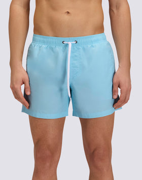 ICONIC TAFFETA SHORT SWIMSUIT WITH ELASTICATED WAIST