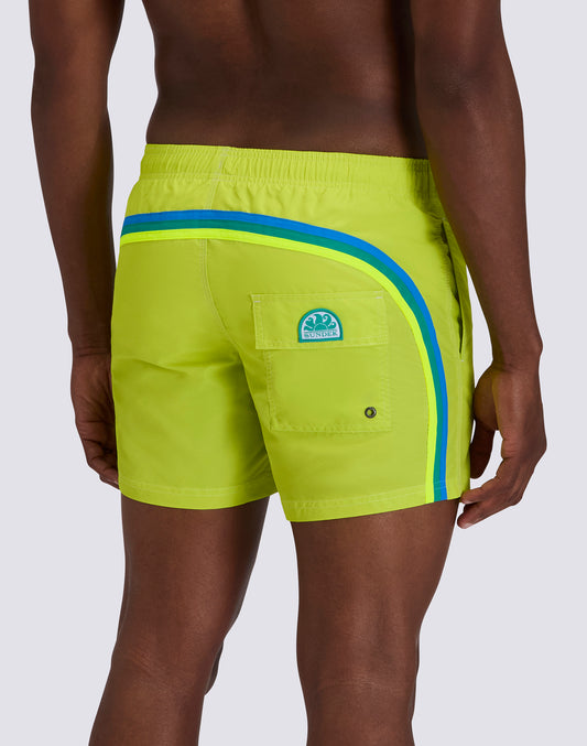 ICONIC TAFFETA MEN'S SHORT ELASTIC WAIST SWIMSUIT