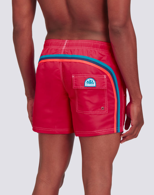 ICONIC TAFFETA SHORT SWIM SHORTS WITH AN ELASTICATED WAISTBAND