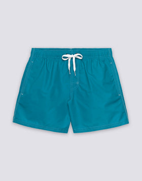 ICONIC TAFFETA SHORT SWIMSUIT WITH ELASTICATED WAIST