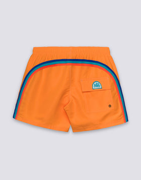 ICONIC TAFFETA MEN'S SHORT ELASTIC WAIST SWIMSHORTS