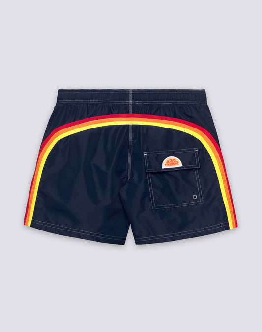 ICONIC TAFFETA MEN'S SHORT ELASTIC WAIST SWIMSHORTS