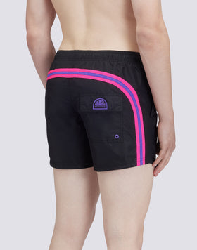ELASTICATED WAIST ICONIC TAFFETA RAINBOW 2 COLOURS SHORT SWIMSHORTS