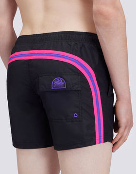 ELASTICATED WAIST ICONIC TAFFETA RAINBOW 2 COLOURS SHORT SWIMSHORTS