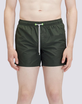 ELASTICATED WAIST ICONIC TAFFETA RAINBOW 2 COLOURS SHORT SWIMSHORTS