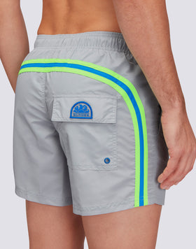 ELASTICATED WAIST ICONIC TAFFETA RAINBOW 2 COLOURS SHORT SWIMSHORTS