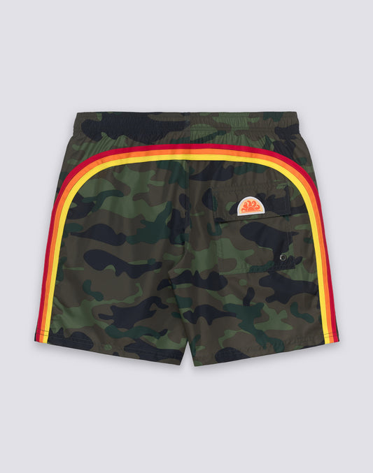 MID-RISE SWIMSHORTS WITH REPREVE® RECYCLED POLYESTER CAMOU PRINT