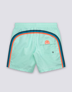 ICONIC TAFFETA MEN'S MID-LENGTH ELASTIC WAIST SWIMSHORTS